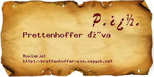 Prettenhoffer Éva névjegykártya